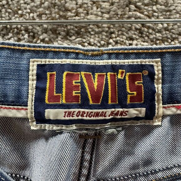 Vintage Levis Jeans Mens 31x32 Blue Denim Pants 511 Skinny Light Wash Y2K Adult - Picture 7 of 10